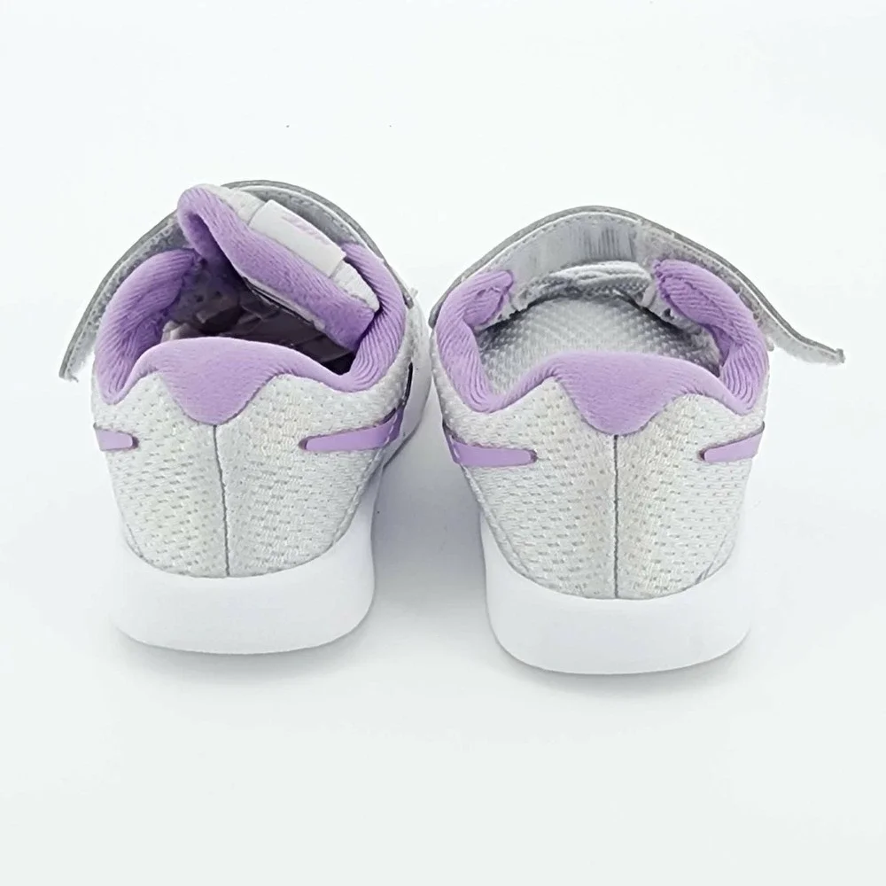 Nike Tanjun TD Toddler‎ Girls Grey Purple Sneakers 859620-002 Size 5C